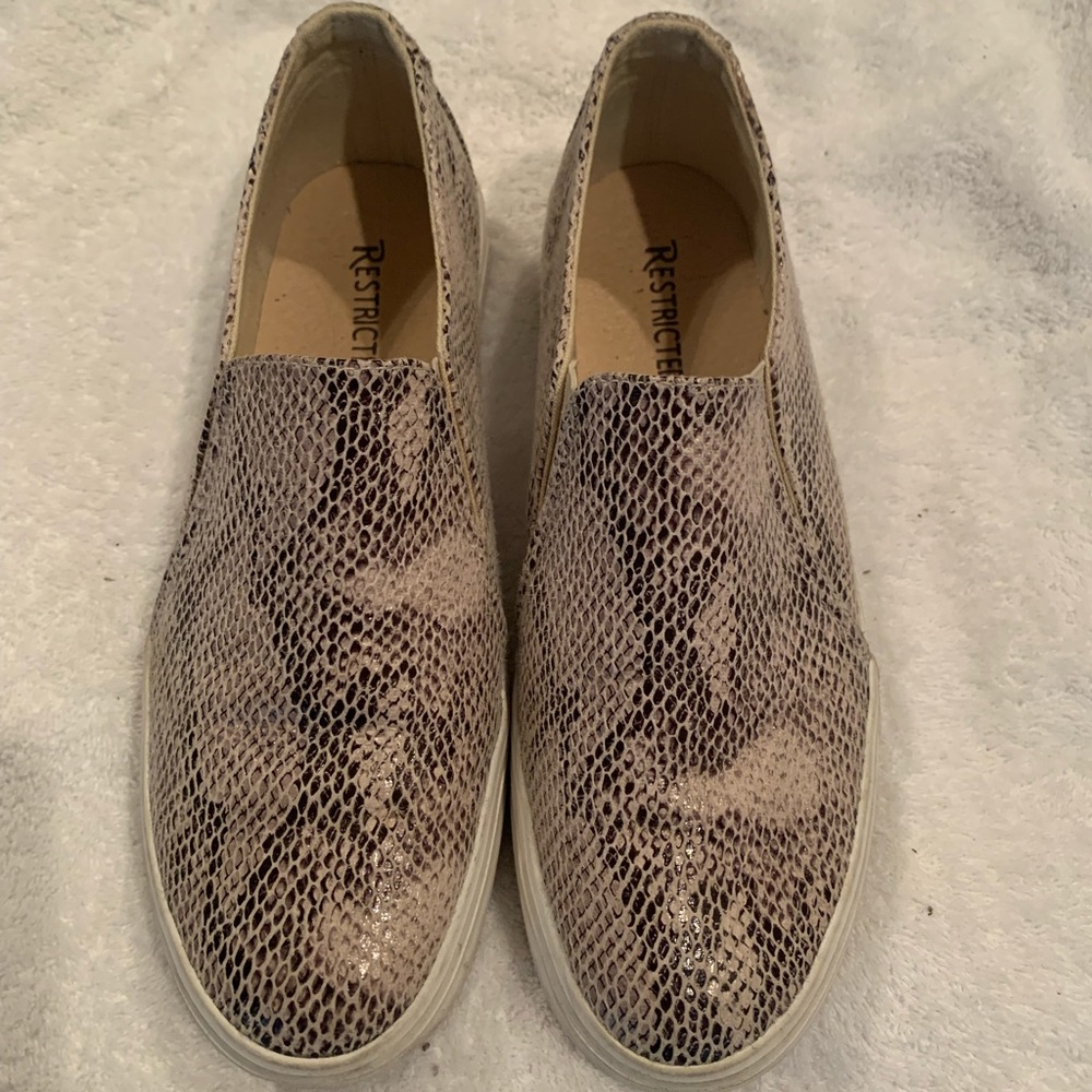 Snake print sneakers